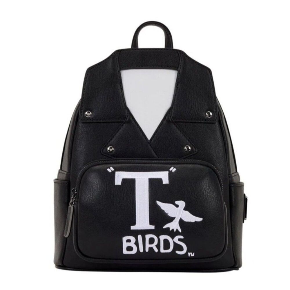 Loungefly Grease T Birds Faux Leather Jacket Cosplay Thunderbirds Backpack NWT
